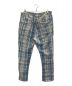 Porter Classic (ポータークラシック) HAND WORK LA MER CHECK PANTS スカイブルー サイズ:L：10000円