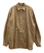 AURALEEオーラリー）の古着「ボタニカルダイ サベージ デニム シャツ ジャケット  BOTANICAL DYED SELVEDGE DENIM SHIRTS BLOUSON」｜ベージュ