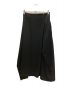 Y's (ワイズ) CREPE de CHINE PANEL TUCK FLARED SKIRT ブラック サイズ:1：13000円