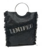 LIMI feuリミフゥ）の古着「SHADE CLOTH RING HANDLE BAG」｜ブラック