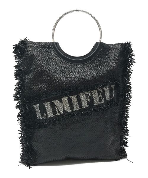 LIMI feu（リミフゥ）LIMI feu (リミフゥ) SHADE CLOTH RING HANDLE BAG ブラックの古着・服飾アイテム