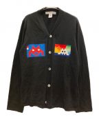 COMME des GARCONS SHIRTコムデギャルソンシャツ）の古着「Vネックカーディガン」｜ブラック