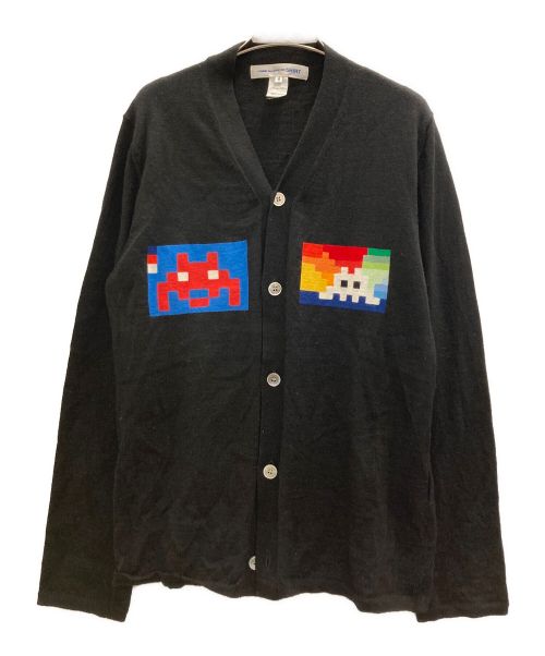 COMME des GARCONS SHIRT（コムデギャルソンシャツ）COMME des GARCONS SHIRT (コムデギャルソンシャツ) Vネックカーディガン ブラック サイズ:Ｍの古着・服飾アイテム