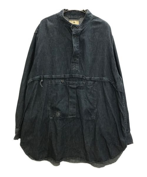 Snow peak（スノーピーク）snow peak (スノーピーク) TAKIBI Light Denim Utility Pullover インディゴ サイズ:XLの古着・服飾アイテム