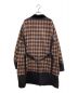 sacai (サカイ) チェック切替コート ブラウン×ネイビー サイズ:1：13000円