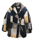 marimekkoマリメッコ）の古着「Ostjakki KOLMIKKO COATS 総柄パフジャケット」｜ネイビー