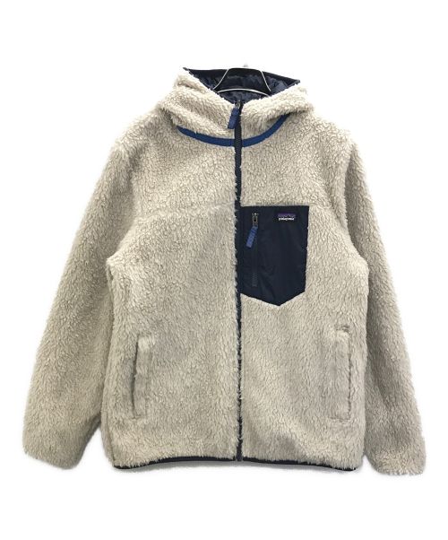 Patagonia（パタゴニア）Patagonia (パタゴニア) キッズ リバーシブル レディ フレディ フーディ ネイビー サイズ:Kids XXLの古着・服飾アイテム