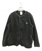 DANTONダントン）の古着「FLEECE COLLARLESS JACKET」｜グレー