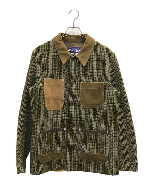 JUNYA WATANABE COMME des GARCONS（ジュンヤワタナベ コムデギャルソン）JUNYA WATANABE COMME des GARCONS ((ジュンヤワタナベ コムデギャルソン) パッチワークカバーオール ブラウン サイズ:Sの古着・服飾アイテム