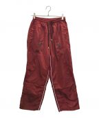 FREE WORLDORDERフリーワールドオーダー）の古着「Mesh Panel Functional Pants」｜レッド