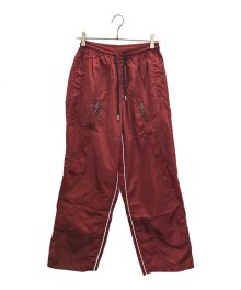 FREE WORLDORDER（フリーワールドオーダー）の古着「Mesh Panel Functional Pants」｜レッド