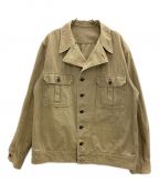 WAREHOUSEウエアハウス）の古着「Lot 2162 M-41 TYPE U.S.ARMY HBT JACKET ヘリンボーンジャケット」｜グリーン