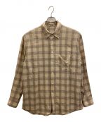 AURALEEオーラリー）の古着「SUPER LIGHT WOOL CHECK SHIRTS」｜ブラウン