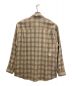 AURALEE (オーラリー) SUPER LIGHT WOOL CHECK SHIRTS ブラウン サイズ:5：25000円