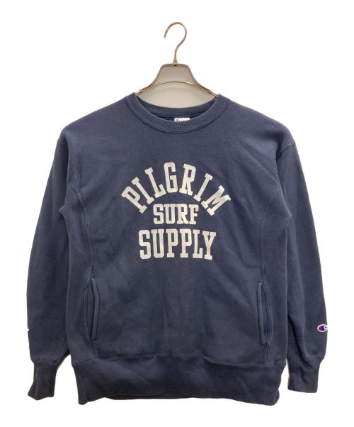 Champion REVERSE WEAVE（チャンピオン リバース ウィーブ）Champion REVERSE WEAVE (チャンピオン リバース ウィーブ) Pilgrim (ピルグリム) スウェット ネイビー サイズ:Sの古着・服飾アイテム