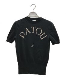 patou（パトゥ）の古着「ジャガードニット」｜ブラック