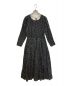 ne quittez pas（ヌキテパ）の古着「Dot Print Tuck Sleeve Dress」｜ブラック