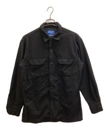 PENDLETON（ペンドルトン）の古着「BOARD SHIRT ウールオープンカラーシャツ」｜ブラック