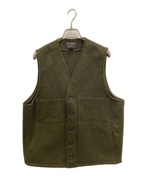 FILSON（フィルソン）FILSON (フィルソン) Mackinaw Wool Vest ウールベスト カーキ サイズ:Mの古着・服飾アイテム