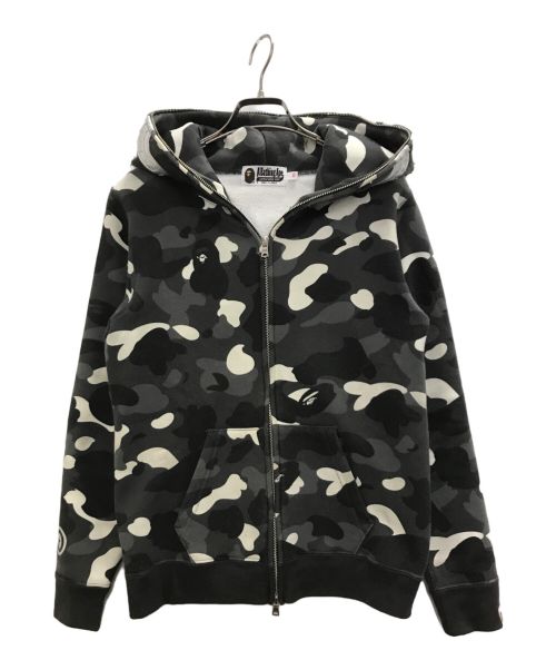 A BATHING APE（アベイシングエイプ）A BATHING APE (アベイシングエイプ) CITY CAMO SHARK FULL ZIP HOODIE グレー サイズ:XSの古着・服飾アイテム