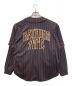 A BATHING APE (アベイシングエイプ) Stripe Layered LS Baseball Shirt パープル サイズ:Ⅿ：15000円