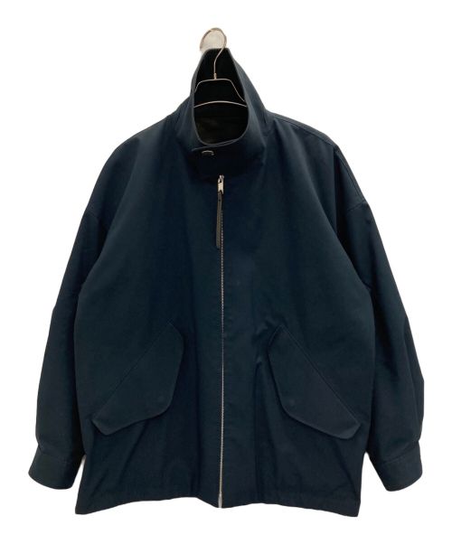 THE RERACS（ザ リラクス）THE RERACS (ザ リラクス) HIGH NECK HARRINGTON JACKET ネイビー サイズ:FREEの古着・服飾アイテム