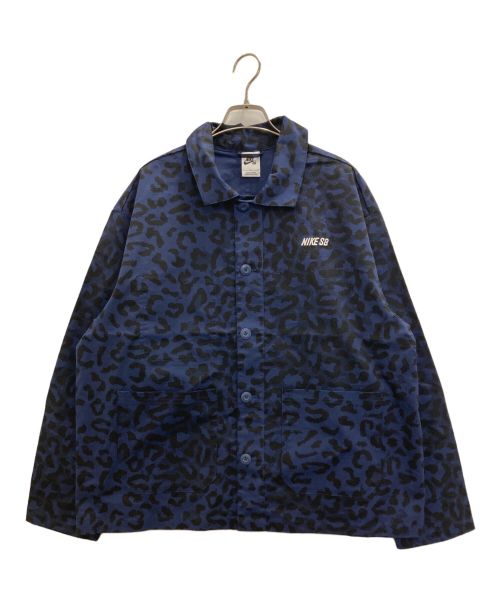 NIKE（ナイキ）NIKE (ナイキ) ALLOVER PRINT SKATE CHORE JACKET ブルー サイズ:Ｌ 未使用品の古着・服飾アイテム