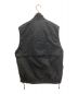 STEVEN ALAN (スティーブンアラン) COTTON NYLON ZIP STAND VEST ブラック サイズ:M：12000円