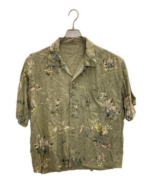 Porter Classic（ポータークラシック）Porter Classic (ポータークラシック) 落ちこぼれスパイALOHA CHINESE SHIRT グリーン サイズ:Mの古着・服飾アイテム