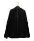 Y's（ワイズ）の古着「TRIACETATE POLYESTER CREPE de CHINE ZIP UP RAGLAN BLOUSON」｜ブラック