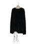 Y's（ワイズ）の古着「LACE-UP SHAGGY KNIT PULLOVER」｜ブラック