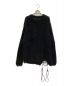 Y's (ワイズ) LACE-UP SHAGGY KNIT PULLOVER ブラック サイズ:2：18000円