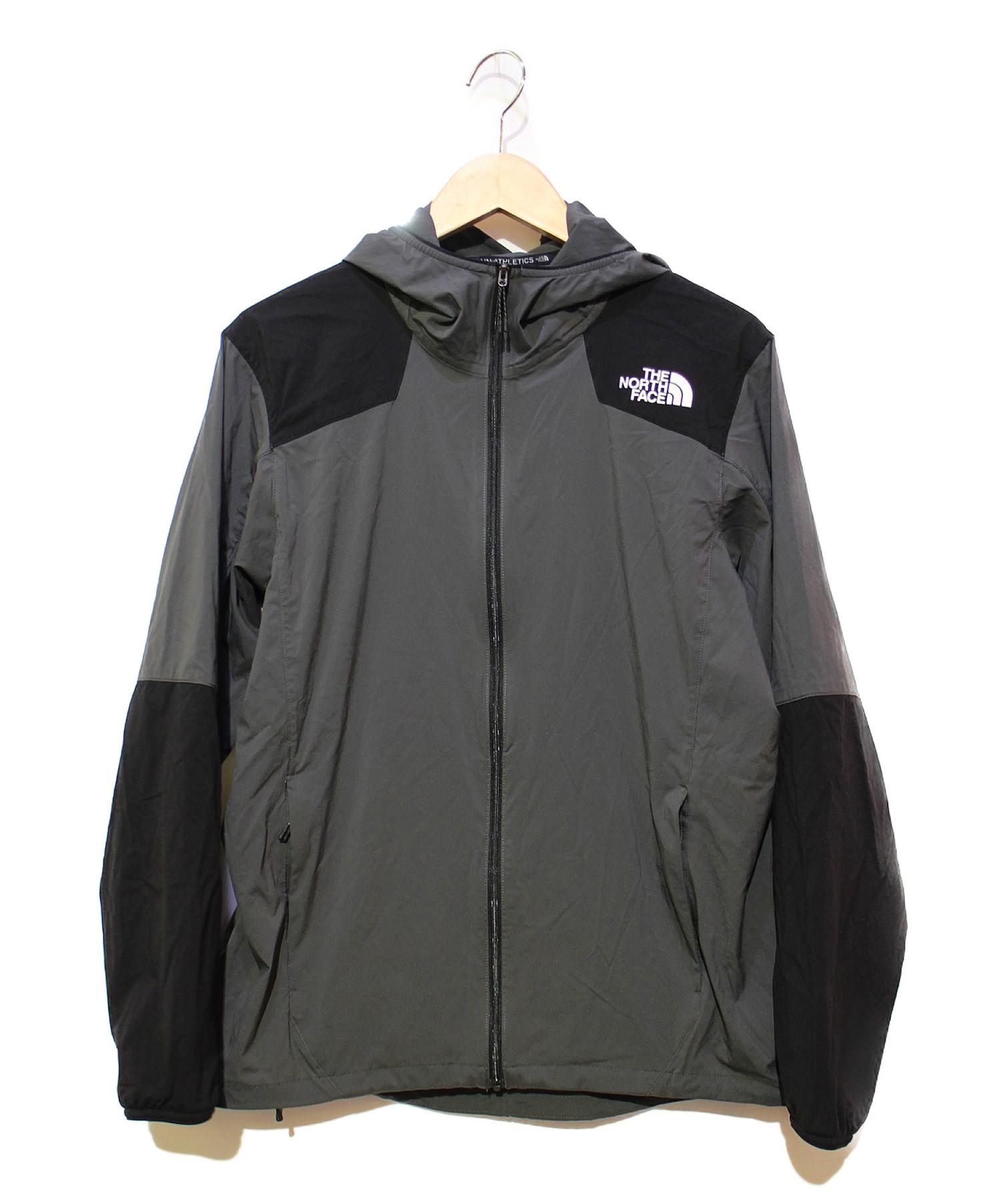 中古 古着通販 The North Face ザノースフェイス エニータイムウィンドフーディジャケット グレー ブラック サイズ M Anytime Wind Hoodie ブランド 古着通販 トレファク公式 Trefac Fashion