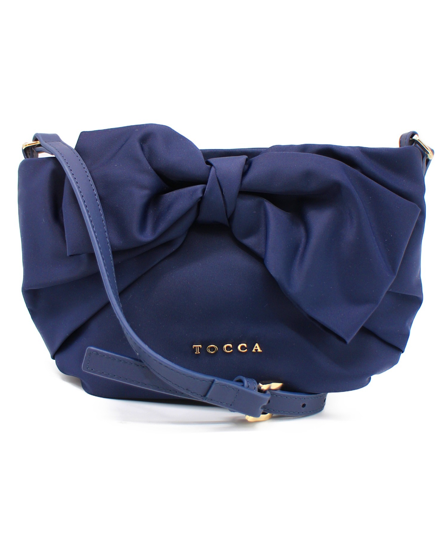 中古 古着通販 Tocca トッカ リボンショルダーバッグ ネイビー Ribbon Knot Mini Bag 年モデル ブランド 古着通販 トレファク公式 Trefac Fashion