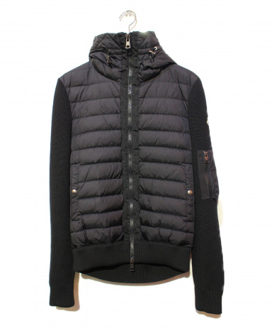 中古・古着通販】MONCLER (モンクレール) ニット切替ダウンジャケット