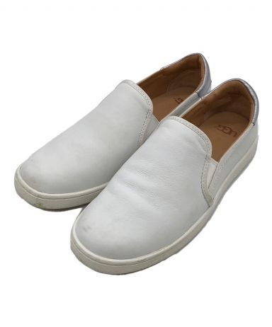 【中古・古着通販】UGG (アグ) レザースリッポン ホワイト サイズ