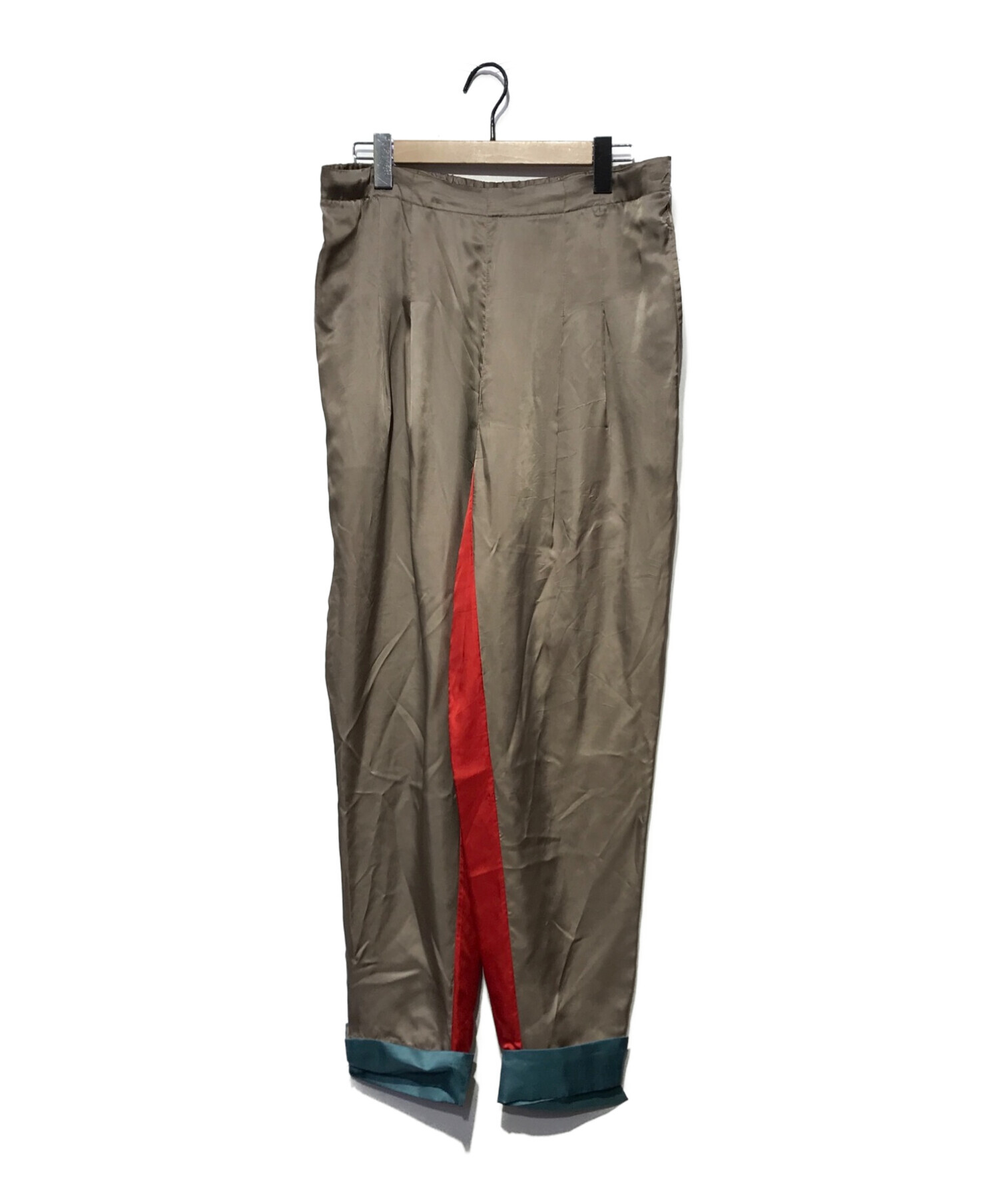 ト送料込 Toga Pulla / Inner Print Pants green 38 | www.kdcow.com