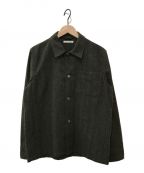 OUR LEGACYアワーレガシー）の古着「21AW BOX SHIRT」｜オリーブ×ブラウン