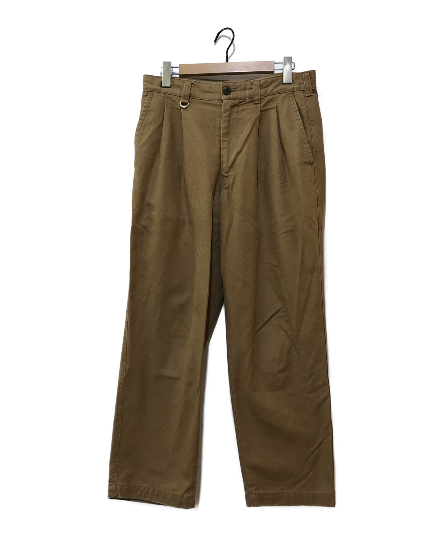 中古・古着通販】SOPHNET. (ソフネット) 2TUCK WIDE TAPERED PANTS ブラウン サイズ:M｜ブランド・古着通販  トレファク公式【TREFAC FASHION】