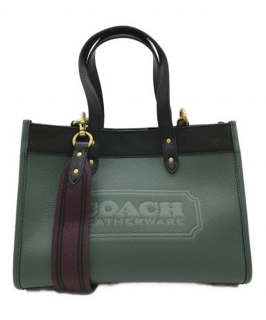 [中古]COACH(コーチ)のレディース バッグ フィールド トート 30 カラーブロック