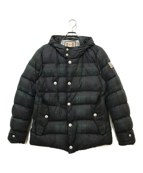 MONCLER GAMME BLEU（モンクレール ガム ブルー）MONCLER GAMME BLEU (モンクレール ガム ブルー) チェック柄ダウンジャケット グリーン サイズ:4の古着・服飾アイテム