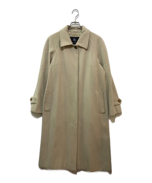 BURBERRY LONDON（バーバリーロンドン）BURBERRY LONDON (バーバリー ロンドン) アンゴラウールステンカラーコート ベージュ サイズ:40の古着・服飾アイテム