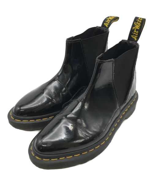 Dr.Martens（ドクターマーチン）Dr.Martens (ドクターマーチン) パテントサイドゴアブーツ ブラック サイズ:UK3の古着・服飾アイテム