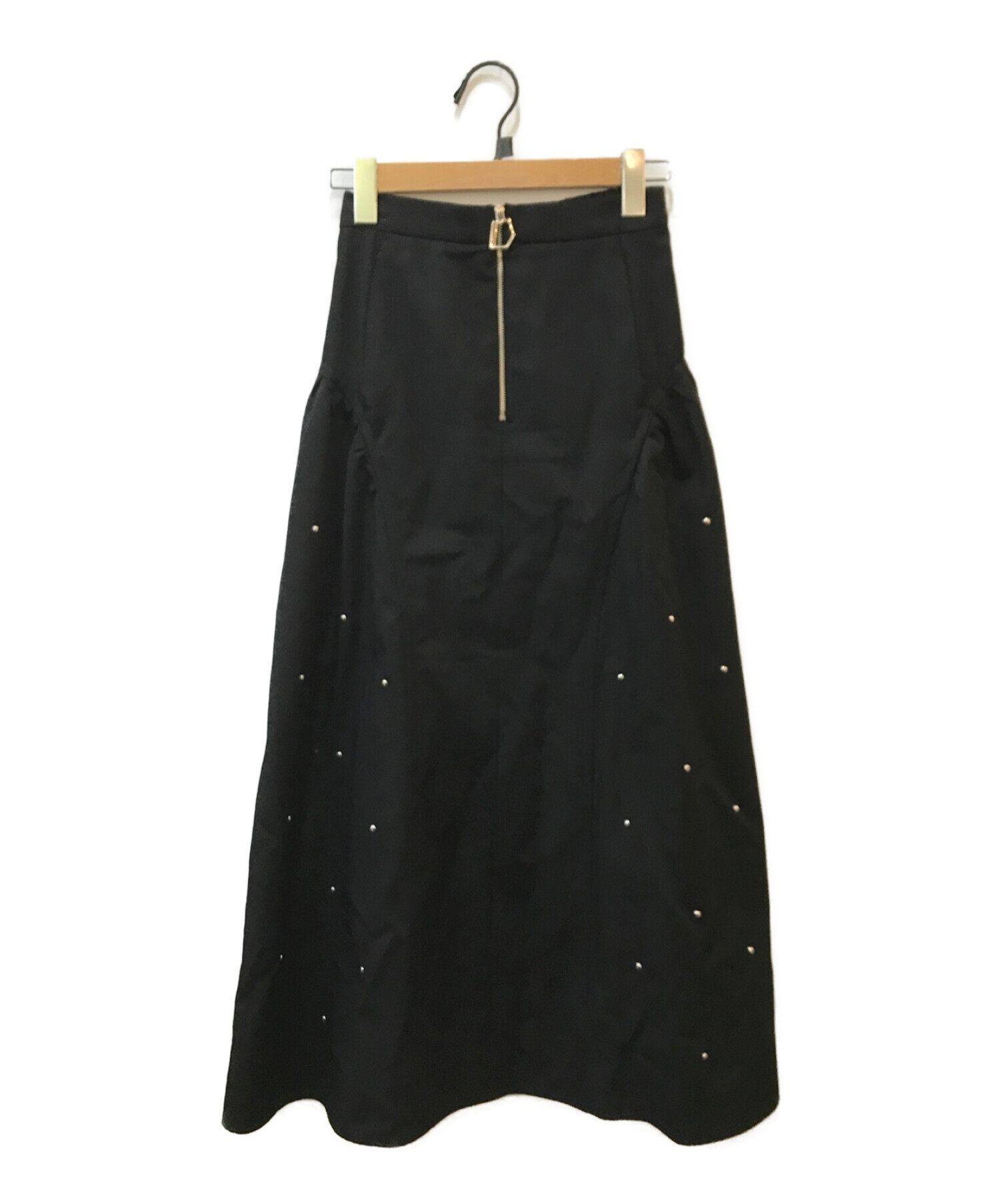 UNITED TOKYO (ユナイテッドトウキョウ) シャルルスタッズボリュームスカート ブラック サイズ:FREE 未使用品