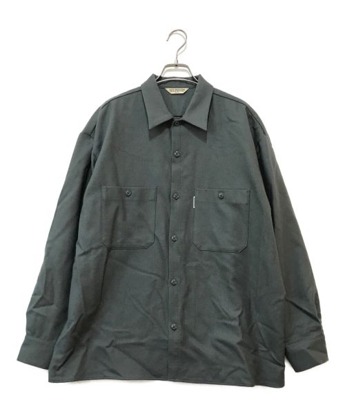 COOTIE PRODUCTIONS（クーティープロダクツ）COOTIE PRODUCTIONS (クーティープロダクツ) Wool Serge Work Shirt グレー サイズ:MEDIUMの古着・服飾アイテム