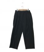 COOTIE PRODUCTIONSクーティープロダクツ）の古着「Wool Serge 2 Tuck Easy Pants」｜ブラック