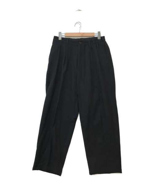 COOTIE PRODUCTIONS（クーティープロダクツ）COOTIE PRODUCTIONS (クーティープロダクツ) Wool Serge 2 Tuck Easy Pants ブラック サイズ:MEDIUMの古着・服飾アイテム