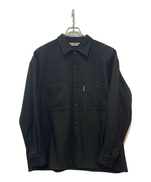 COOTIE PRODUCTIONS（クーティープロダクツ）COOTIE PRODUCTIONS (クーティープロダクツ) Wool Serge Work Shirt ブラック サイズ:MEDIUMの古着・服飾アイテム