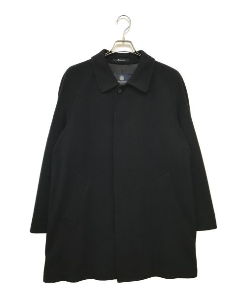 Aquascutum（アクアスキュータム）Aquascutum (アクアスキュータム) カシミヤコート ブラック サイズ:36の古着・服飾アイテム