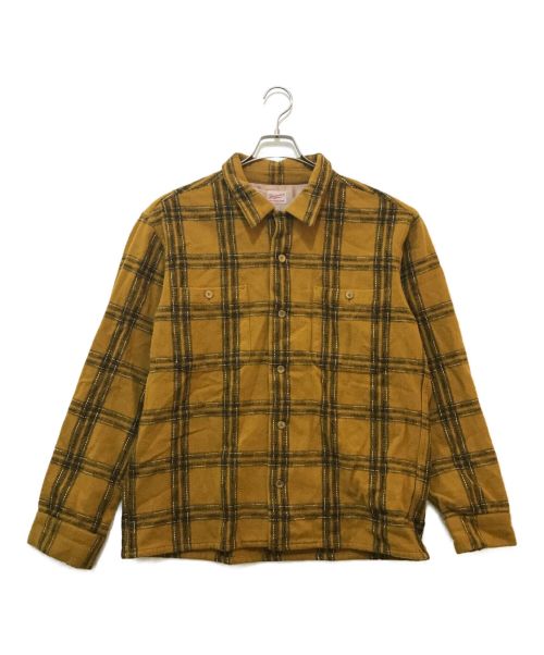 TENDERLOIN（テンダーロイン）TENDERLOIN (テンダーロイン) T-WOOL SHT PLAID イエロー サイズ:Mの古着・服飾アイテム